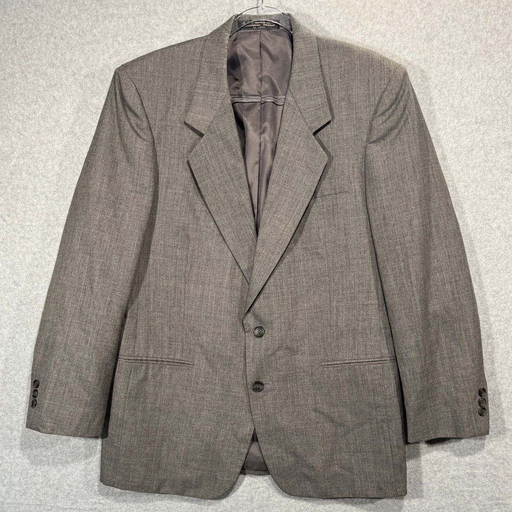 Finchley Fifth Avenue Blazer Wool Blend Two‎ Button Gray Mens Suit Jacket 42R